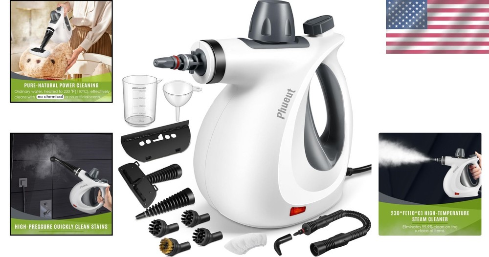 Handheld Multi-Surface Steamer with 12 Accessories