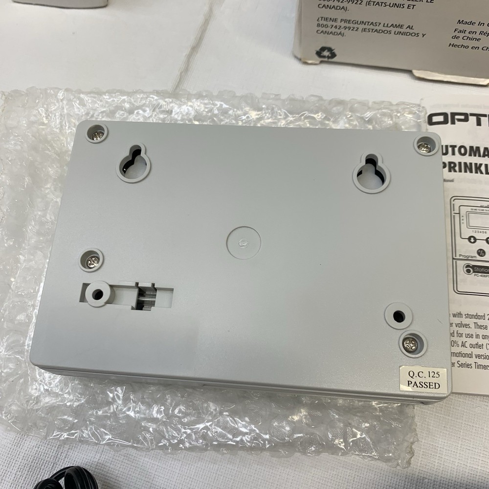 Optima 4 Station Single Program Sprinkler Timer Garden Watering Controller PRT-4