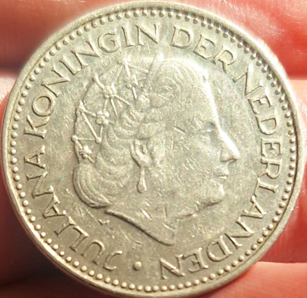 Netherlands 1 Gulden 1971 XF