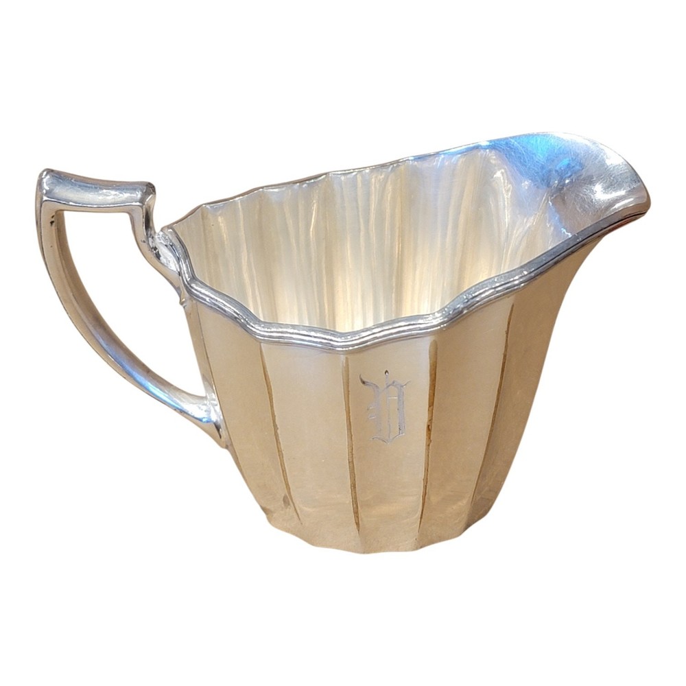Reed & Barton EPNS Silverplate Creamer + Sugar Bowl (Pattern/No. “2025”)