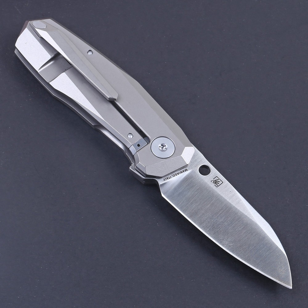 2025 New Mini Small Titanium Handle D2 Blade Flipper Bearing Fast Open Knife
