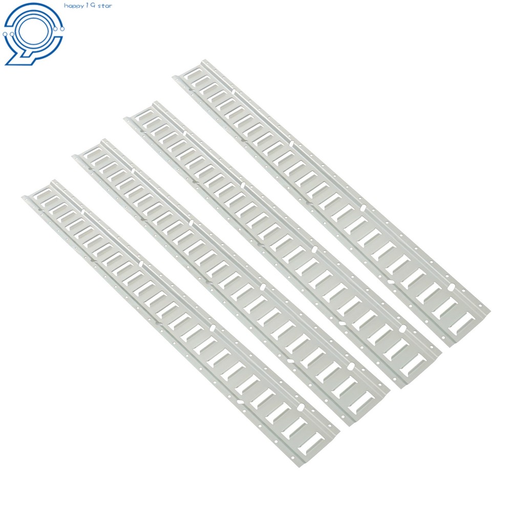 Galvanized Steel 4 Pack 4' E Track Tie Down Rail Kit For Garages Vans Trailers