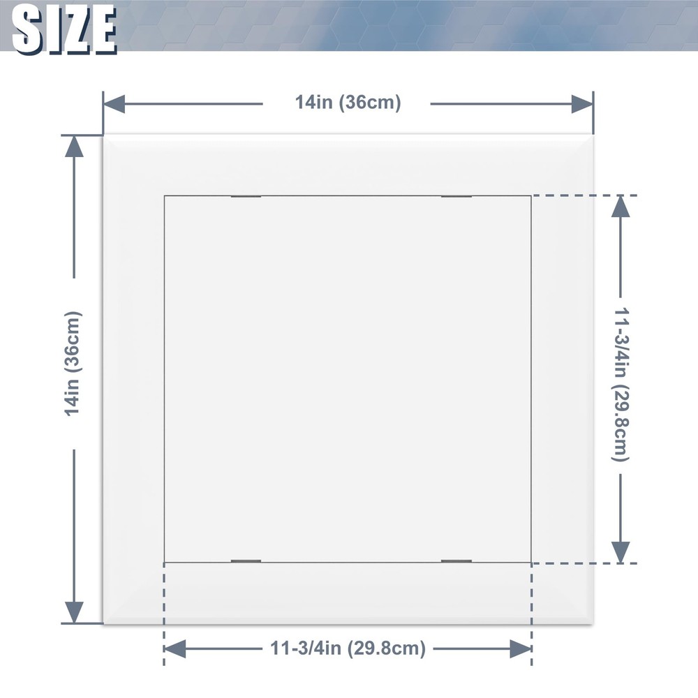 Self Adhesive Access Panel for Drywall, 12" x 12" Plumbing Access Panel, Heav...