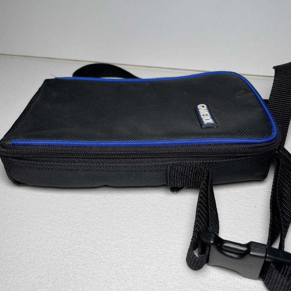 Nintendo Gameboy Game Boy Black Blue Rectangular Video Game Travel Case W/ Strap