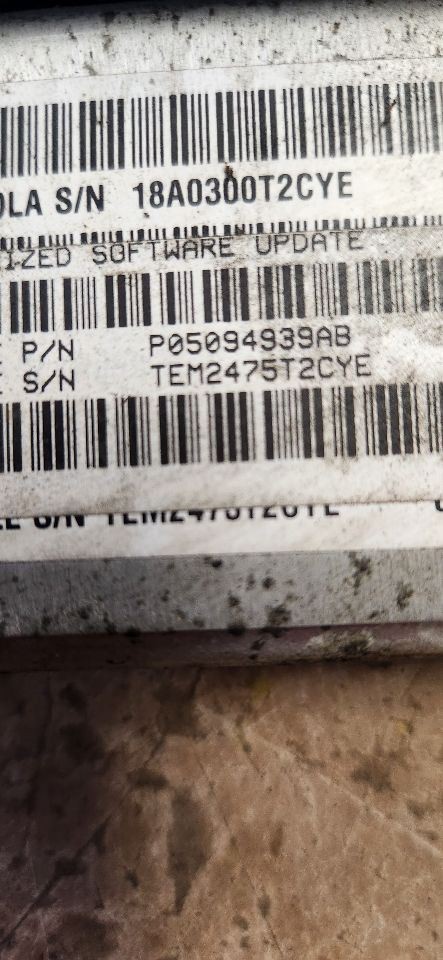 Engine ECM Electronic Control Module 3.7L Automatic Fits 06 LIBERTY 1269560