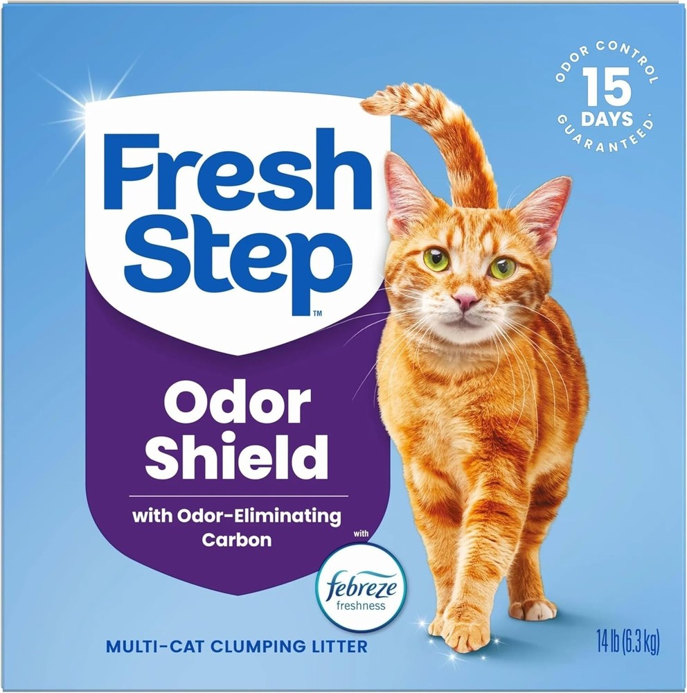 Fresh Step Clumping Cat Litter, Multi-Cat, Long Lasting Odor Control Kitty