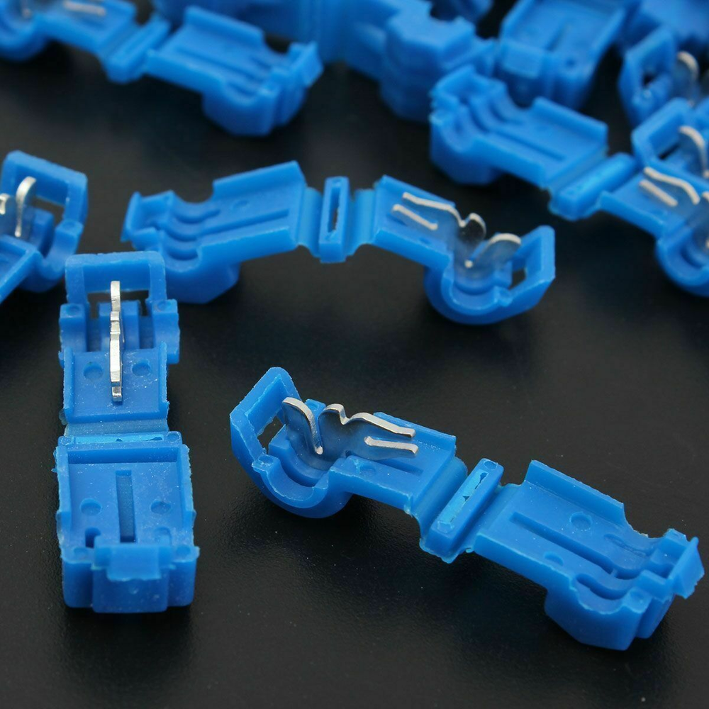 50pcs Quick Splice Lock Wire Terminals Connectors Electrical Crimp Cable Snap