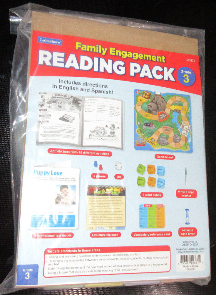 Family Engagement Pack 3rd Grade Summer Reading Fun!