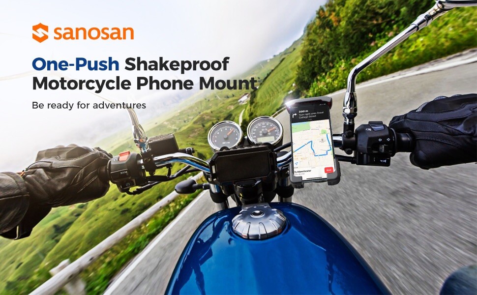 Motorcycle Phone Mount,3s Quickly Install,1 Second Automatic Lock & Release,