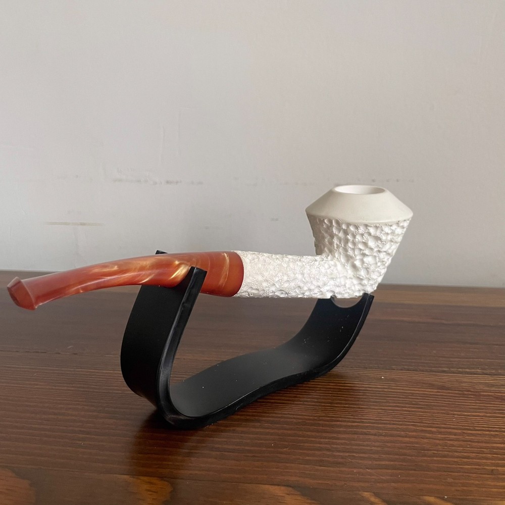 S.Yanik Meerschaum Pipe – Rusticated Smoking Pipe