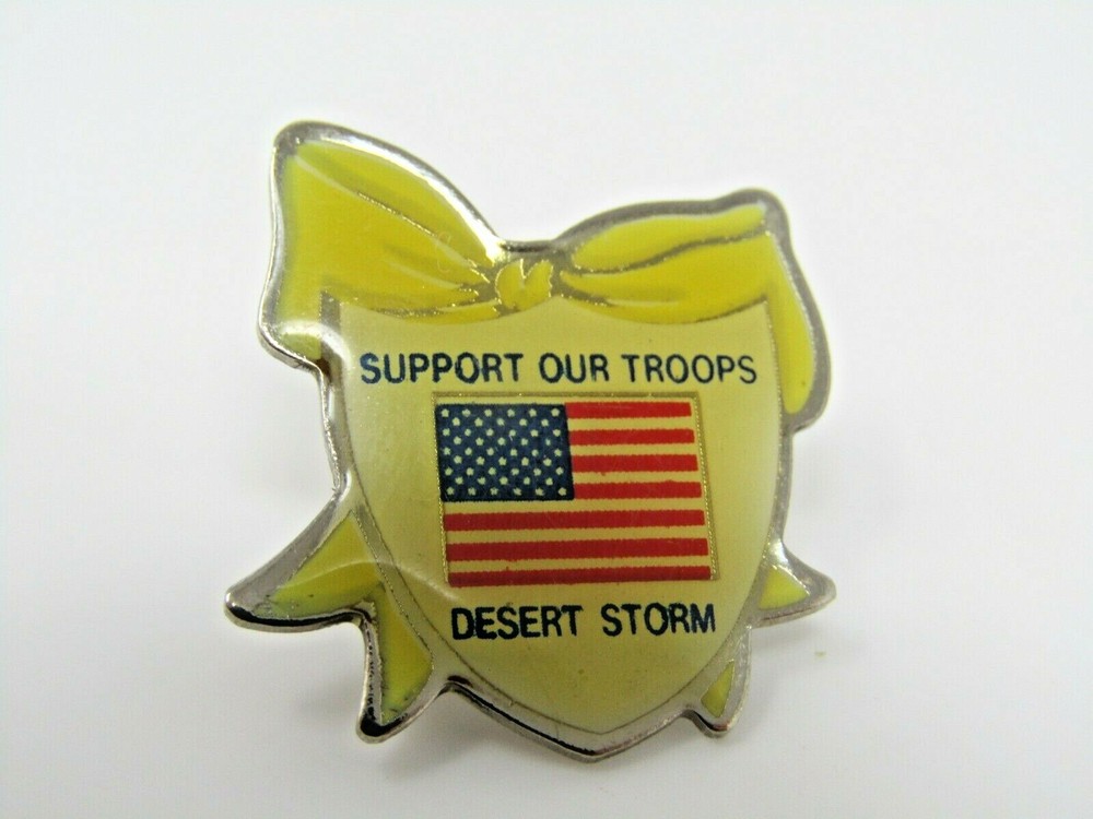 Desert Storm Support Our Troops Pin
