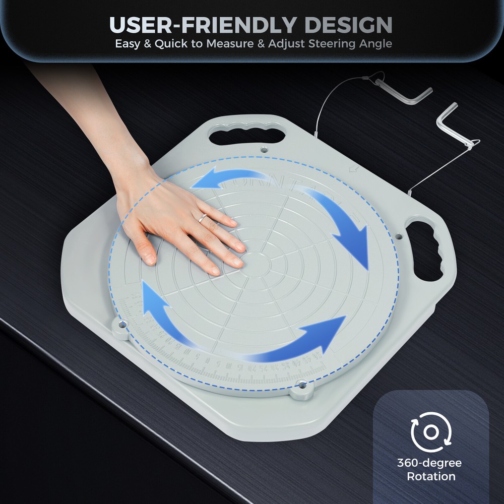 2pcs 3Ton Front End Wheel Alignment Turntable Plate 360�� Rotating Plate Table