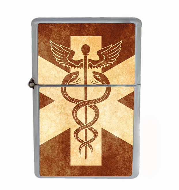 Medical Shield Rs1 Flip Top Oil Lighter Wind Resistant
