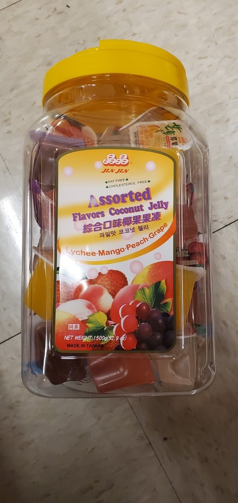 2 PACK ASSORTED FLAVORS  COCONUT JELLY ( LYCHEE, MANGO, PEACH & GRAPE )