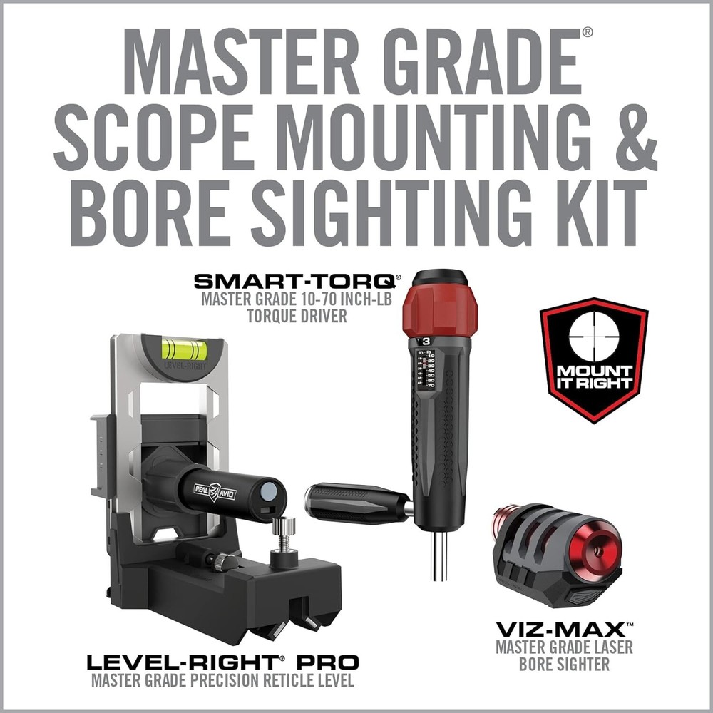 Real Avid Scope Mounting & Bore Sighting Kit | Complete Set for Scope Mounting