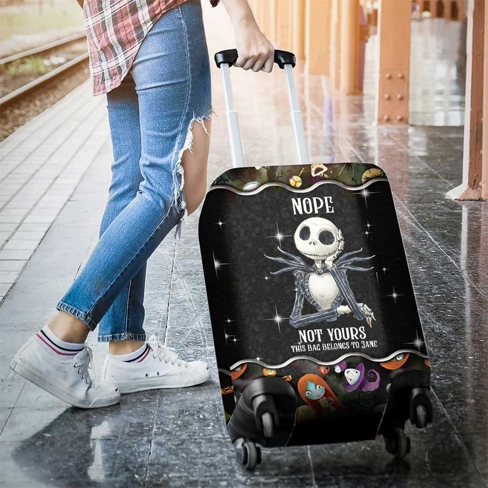 Personalized Jack Skellington Luggage Protector Suitcase Cover Dustproof 18"-30"