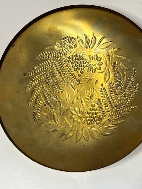 Vintage Brass Lidded Vanity Powder Box / Jar