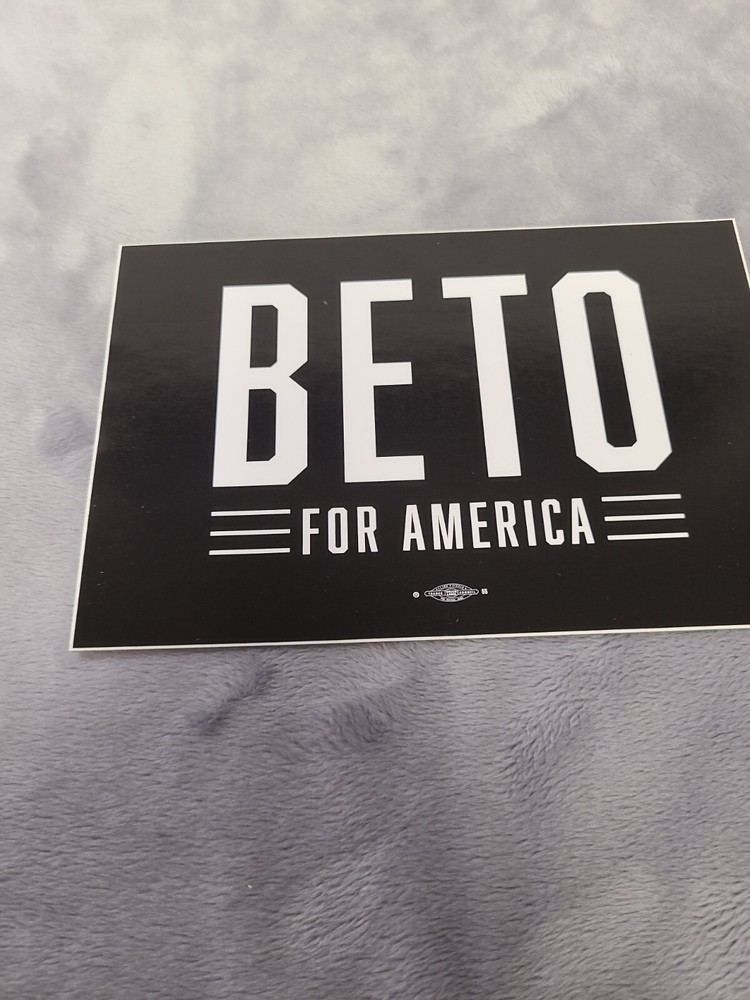 Beto O'ROURKE bumper Sticker 6"x4"