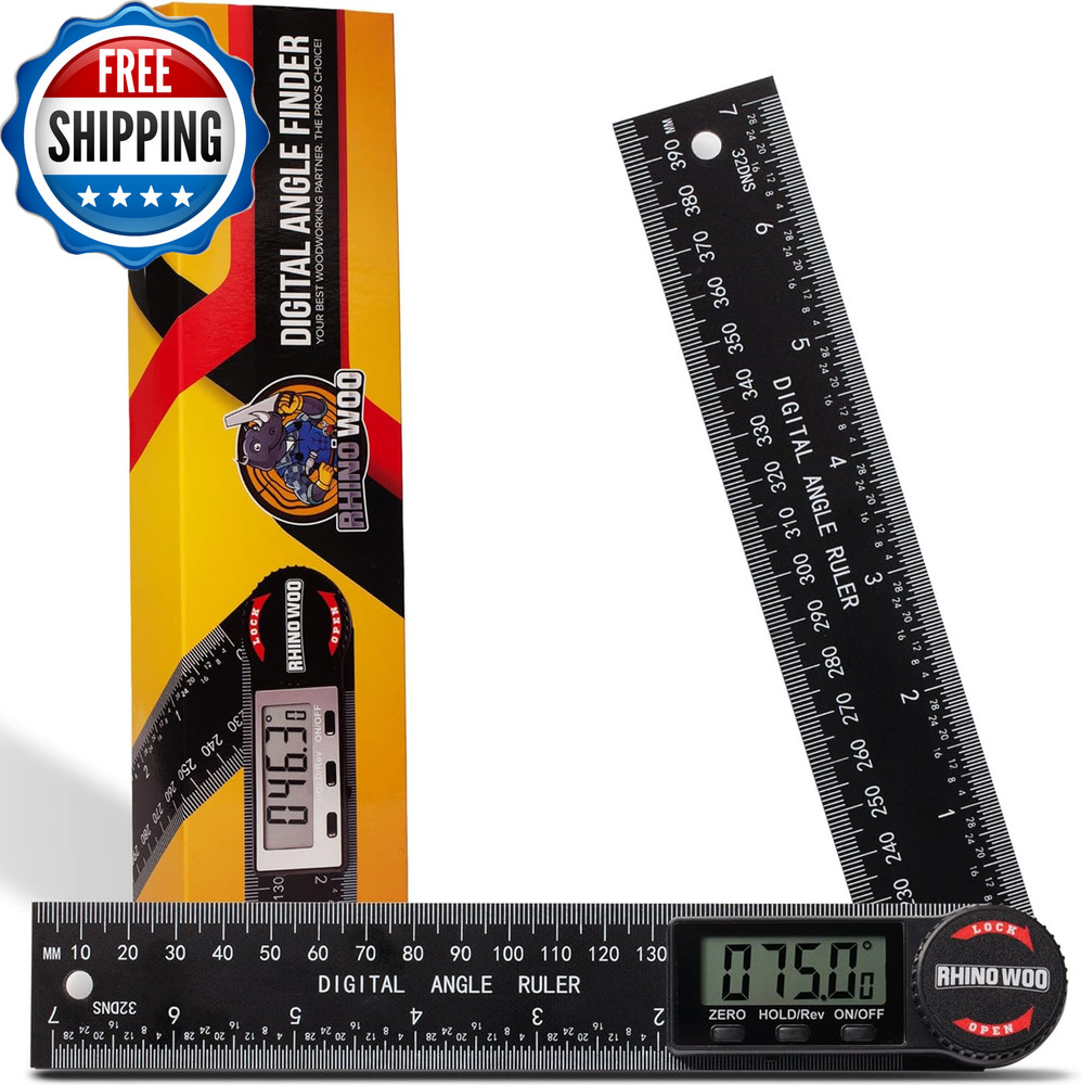 Digital Angle Finder Protractor Angle Finder Ruler with 7Inch/200Mm...