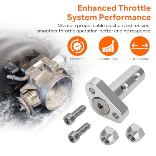 Aluminum Double Stud Throttle Cable Bracket For GM Throttle Body with 3"