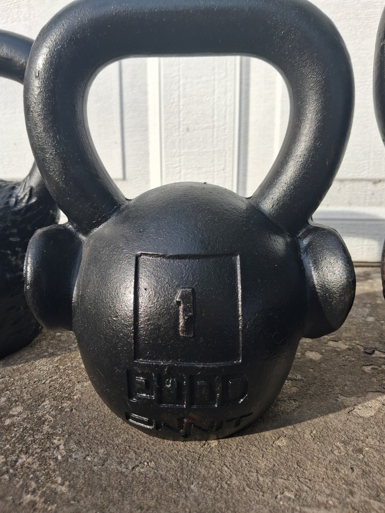 Onnit Primal Chimp 36 lb Cast Iron Kettlebell Black Ergonomic Handle