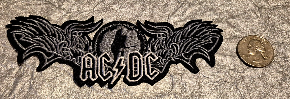 AC DC Angus Young Rock Band Embroidered WINGS PATCH Iron on