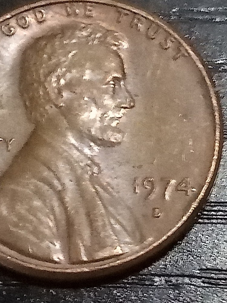 1974 D Lincoln Cent ERROR - US penny coin