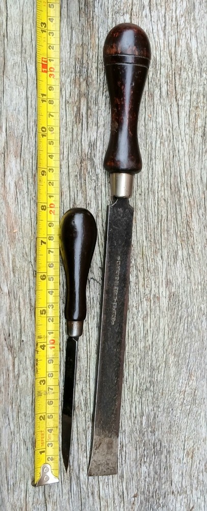 Eclipse Vintage Bearing Scraper Triangular & Flat ×2 Made In England