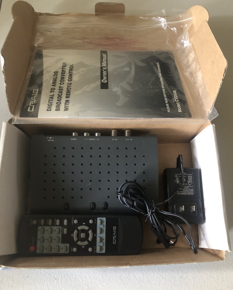 Craig Digital To Analog Broadcast Converter with Remote Control