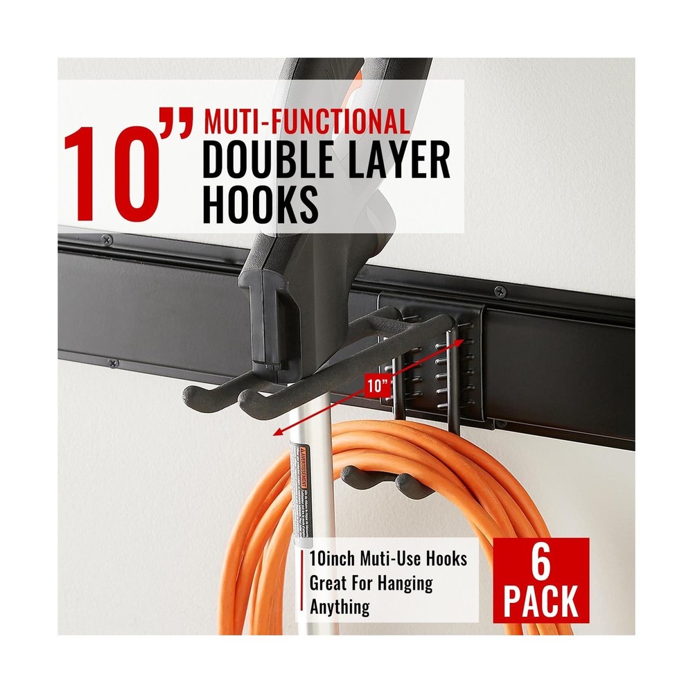 Wall Mount Tool Storage Rack, Garage Organization, Heavy Duty Garage Storage ...