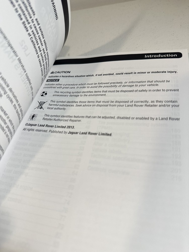 2013 Land Rover LR2 Owner's Manual