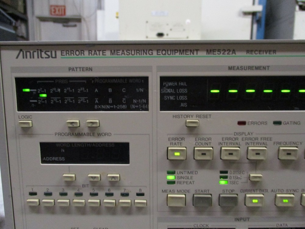 Anritsu Error Rate Measuring Equipment ME522A Receiver *