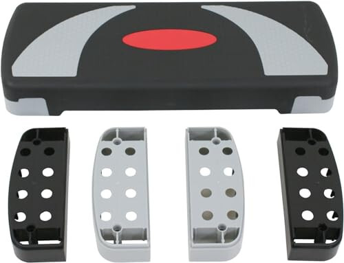 31" Aerobic Step Platform, Adjustable Height Exercise Workout Stepper, Stackable