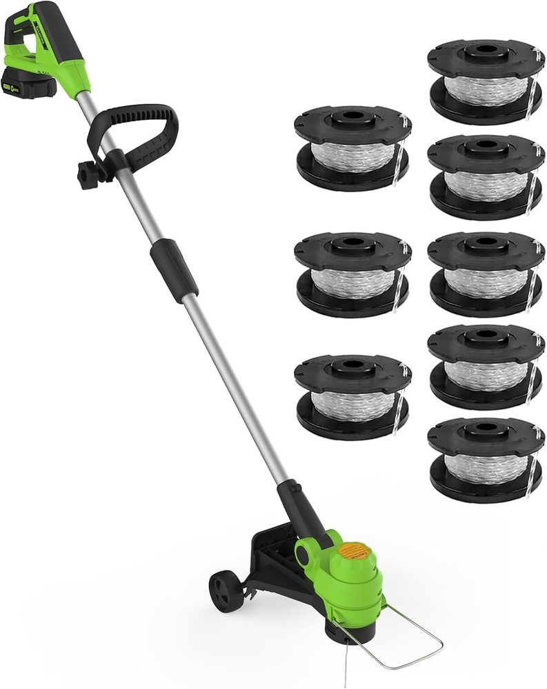 12" Electric Cordless Grass String Trimmer Lawn Edger Weed Wacker Cutter