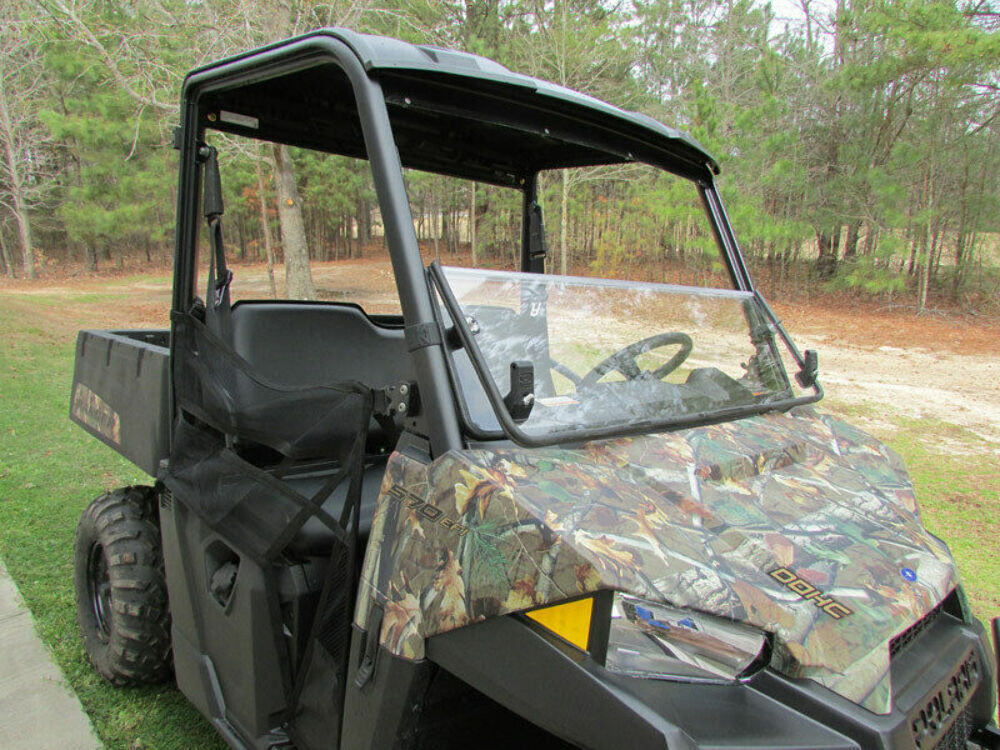 2017+ Polaris Ranger Mid Size 500 Front Windshield Folding Flip Down Versa-Fold