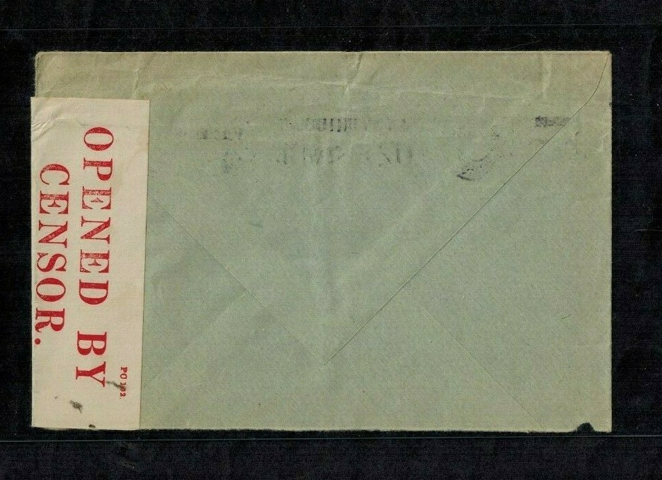 Bermuda WWII Censor Cover C22 Red Censor #94