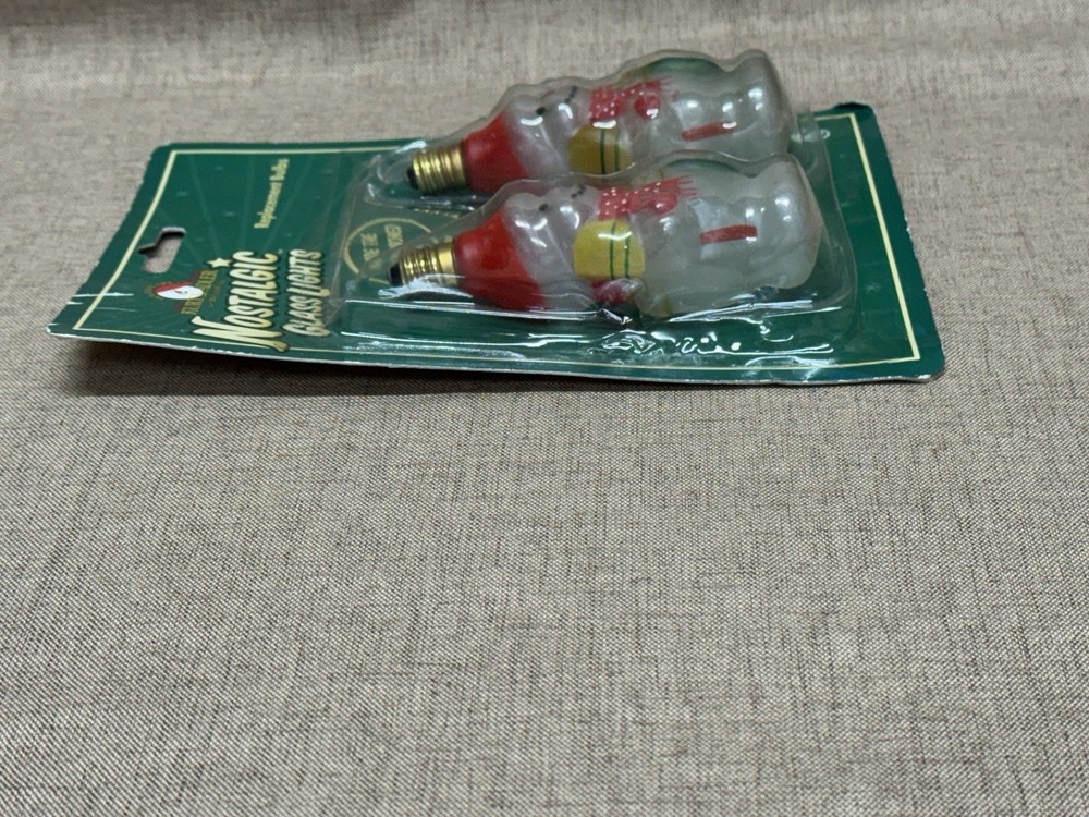 Kurt Adler Nostalgic Glass Lights Replacement Bulbs - Snowmen