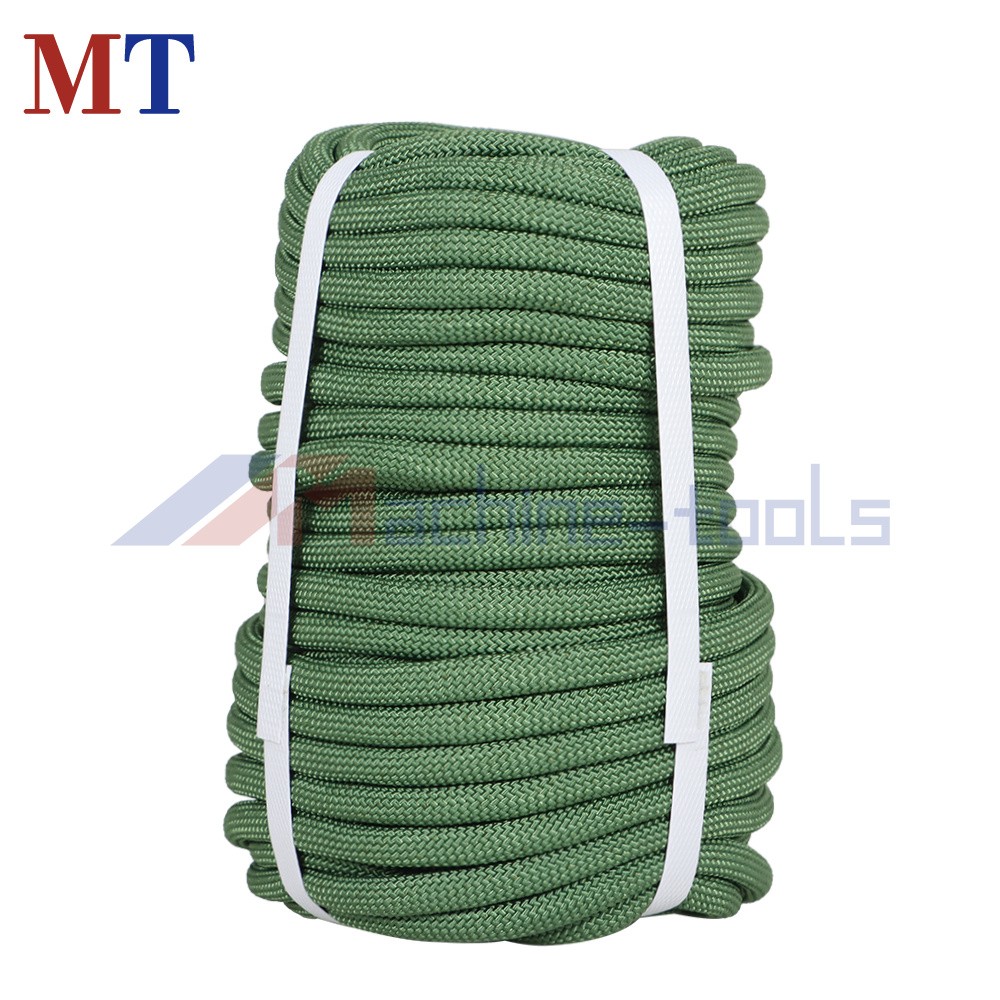 Strong Pulling Rope Braided Polyester Rope 3/8" × 100' 3520Lbs (Armygreen)