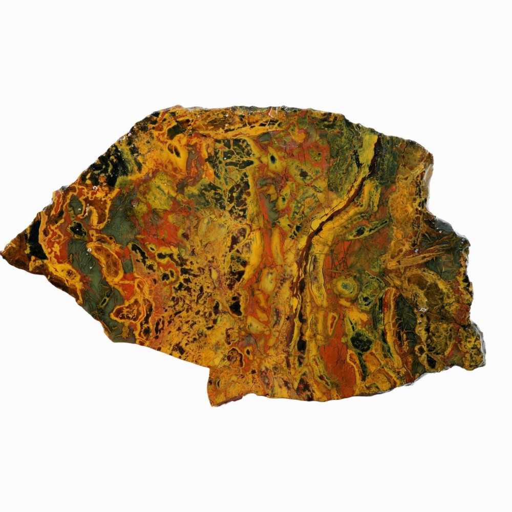 Kaleidoscope Jasper Slab - Floating Orb Psychedelic Pattern