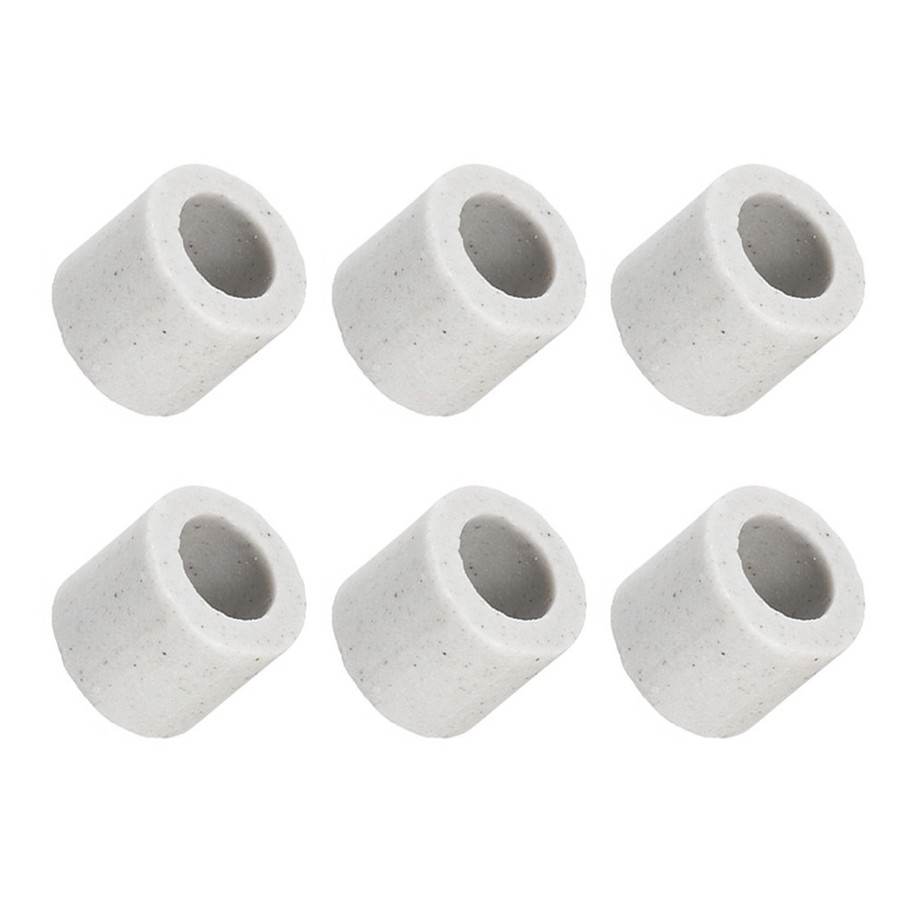10Pcs 10mm Dia Ceramic Insulation Tube