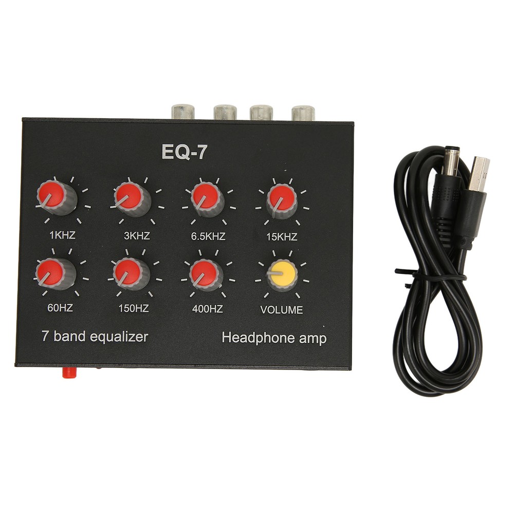 7 Band Sound Equalizer Output Input 7 Band Equalizer High Bass Adjustment