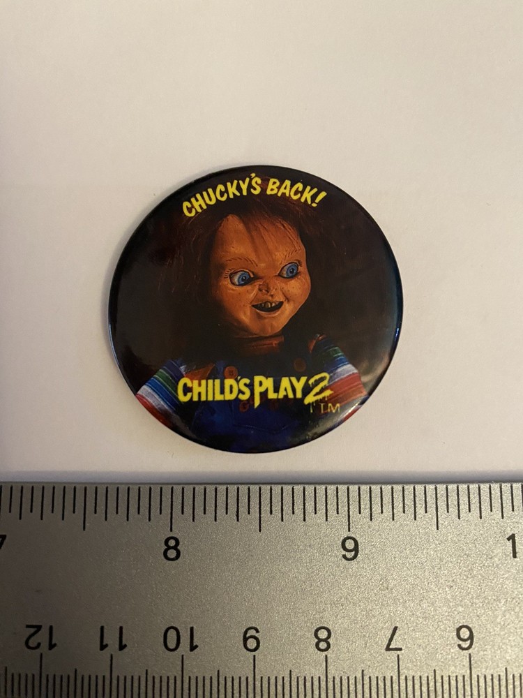 Child’s Play 2 Chucky’s Back Pin Back Button P135