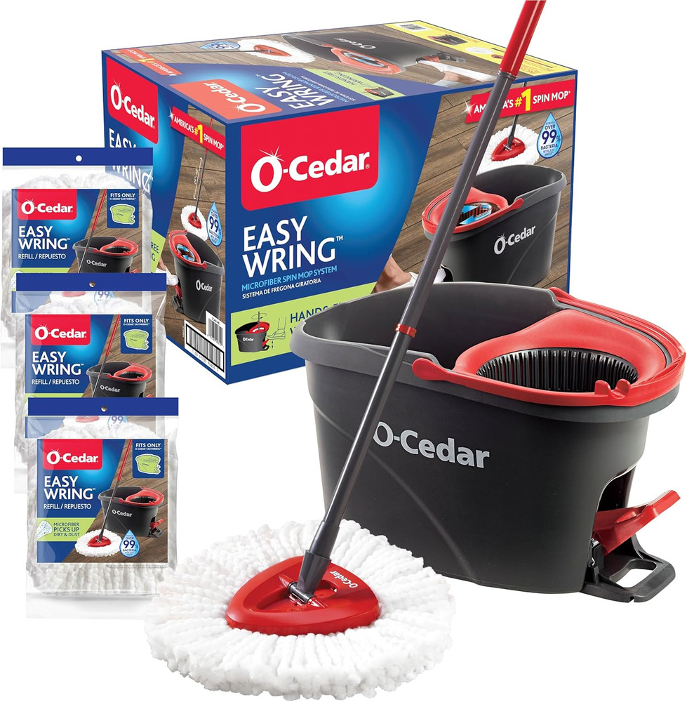 EasyWring Spin Mop + 3 Refills
