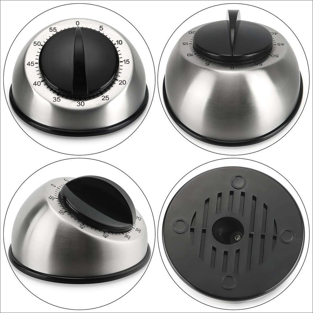 Kitchen Cooking Timer Alarm Count Down Mechanical Timer 60 Minutes Counter Bell