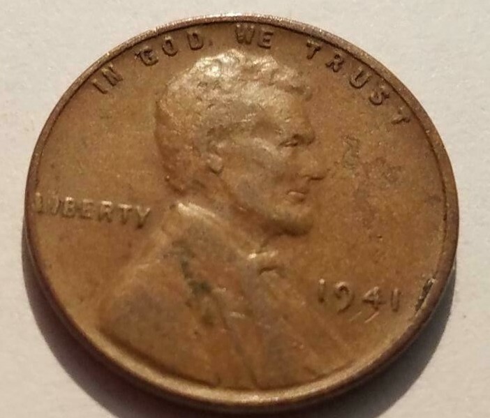 1941 string or grease ERROR CENT,   L480