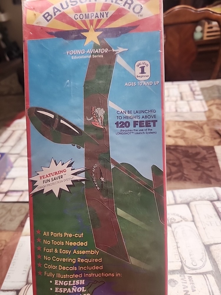Bausch Aero Amazon Free Flight Model Glider.