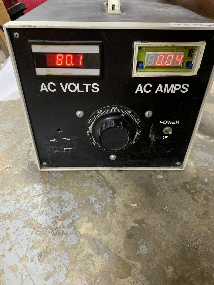 Variable Voltage Transformer  single phase motor test AC VOLTS AND AC AMPS