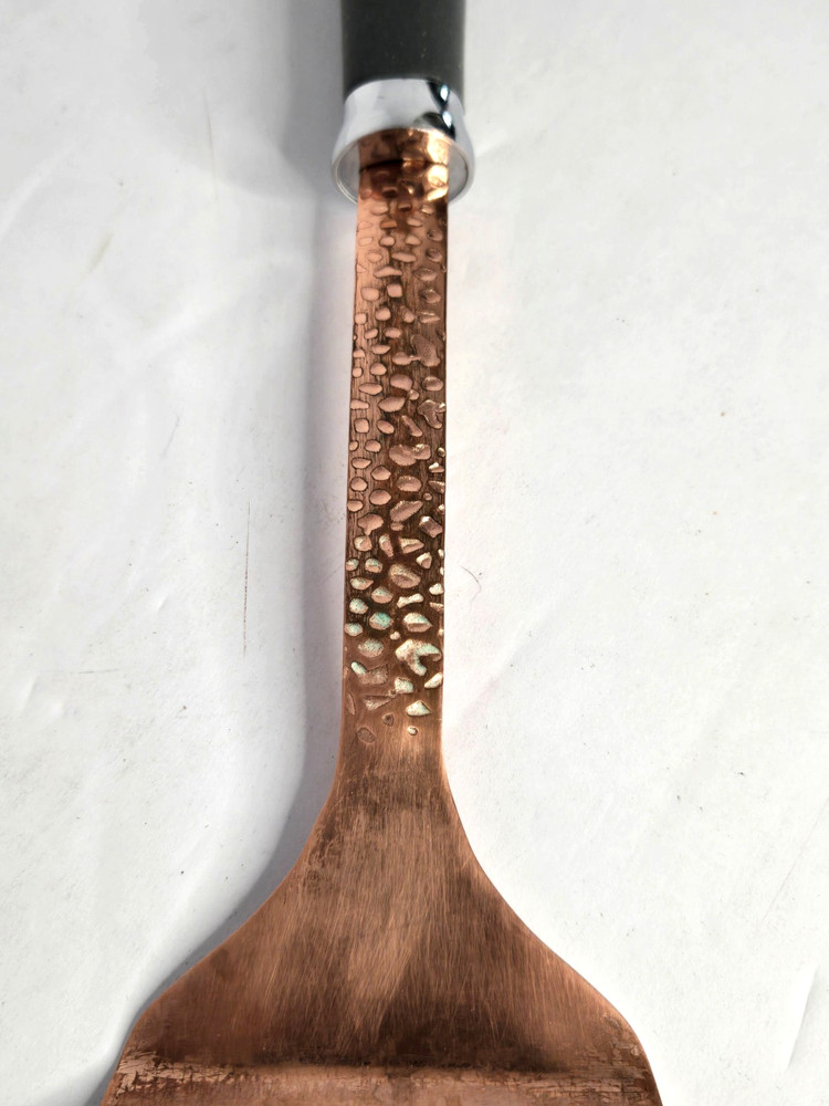 Vintage Decorative Hammered Copper Spatula 14" Long