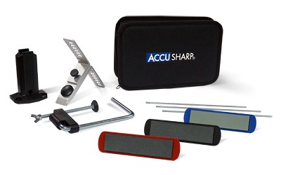 AccuSharp Three Stone Precision Knife Sharpening Kit With Six Angle Guides- 060C