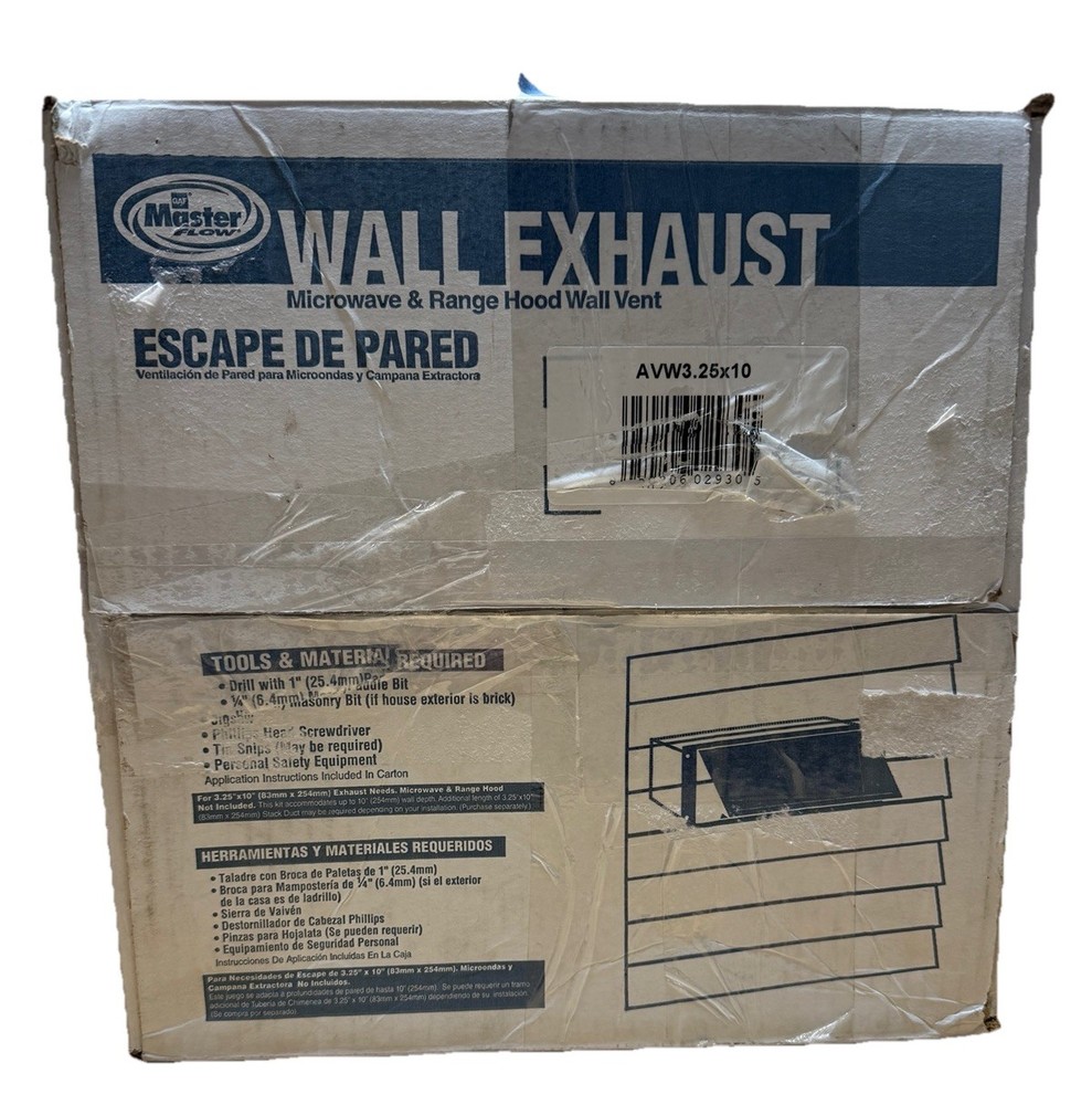 GAF Master Flow 3.25inx10in Rectangular Appliance Wall Vent